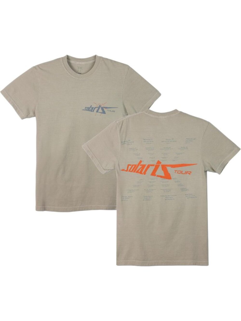 Trendy Sandstone Solaris Dateback Graphic Tee | Casual Unisex T-Shirt
